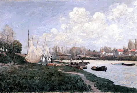 Kalastajat levittämässä verkkojaan - Alfred Sisley