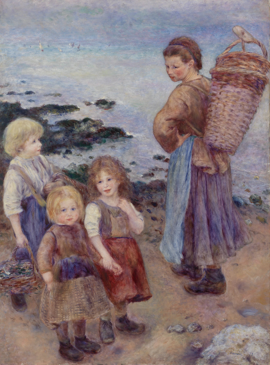 Merenneitojen kalastajat Bernevalissa - Pierre-Auguste Renoir