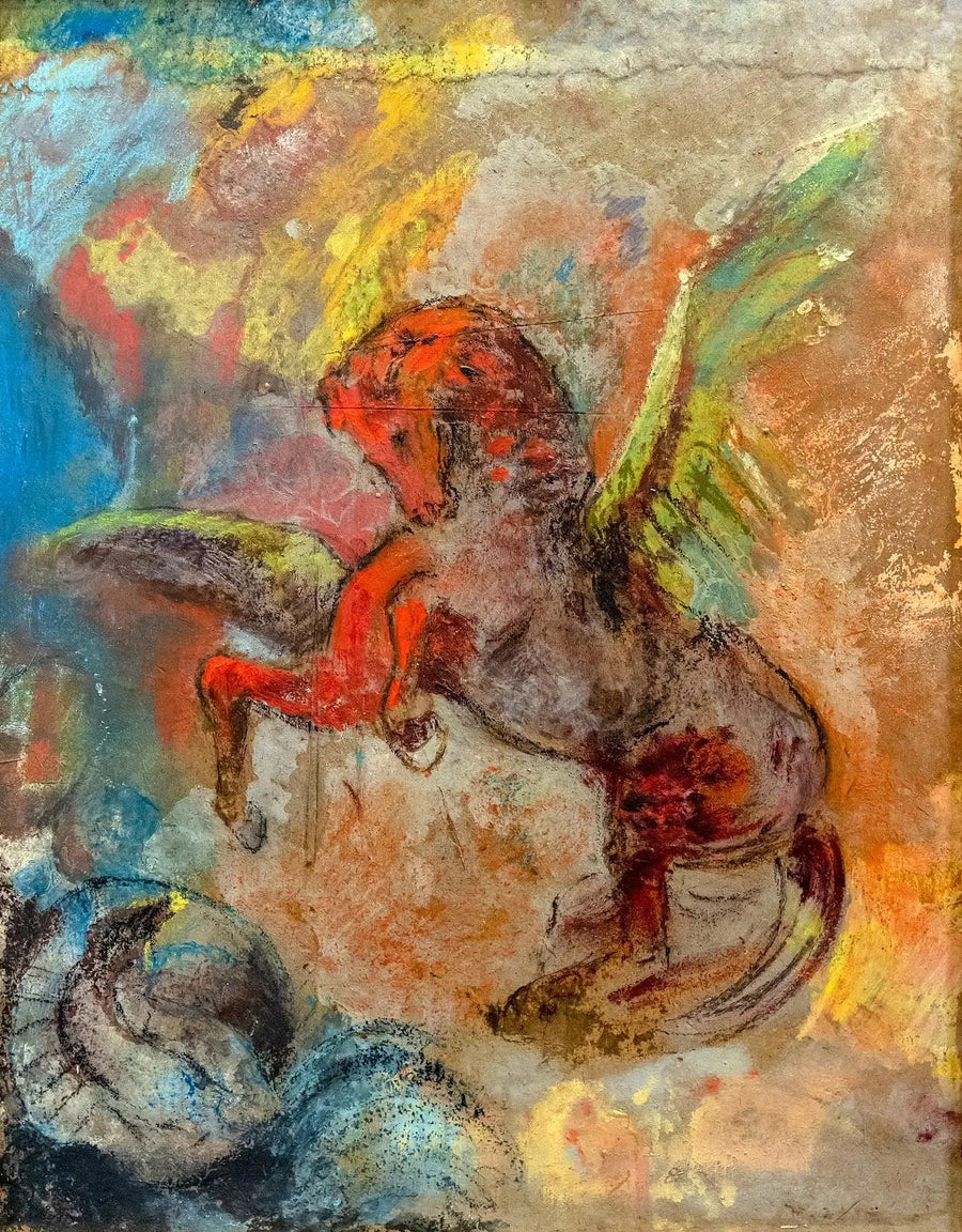Pégase ja Hydra - Odilon Redon