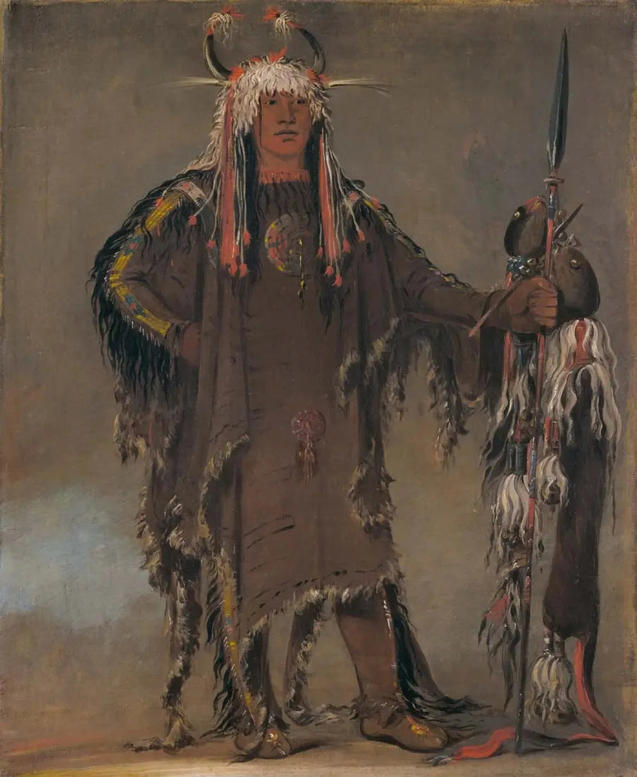 Peh-tó-pe-kiss, Côte d'Aigle, un chef Piegan - George Catlin
