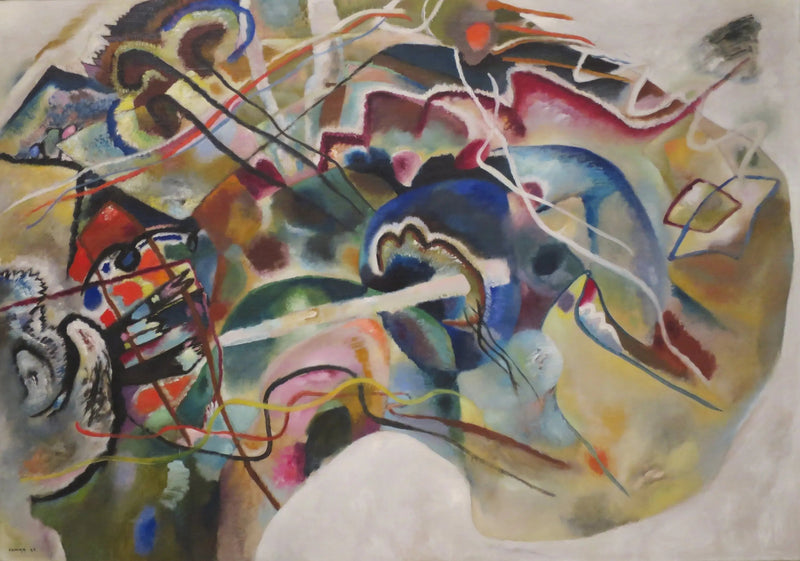 Valkoisireunainen maalaus - Vassily Kandinsky