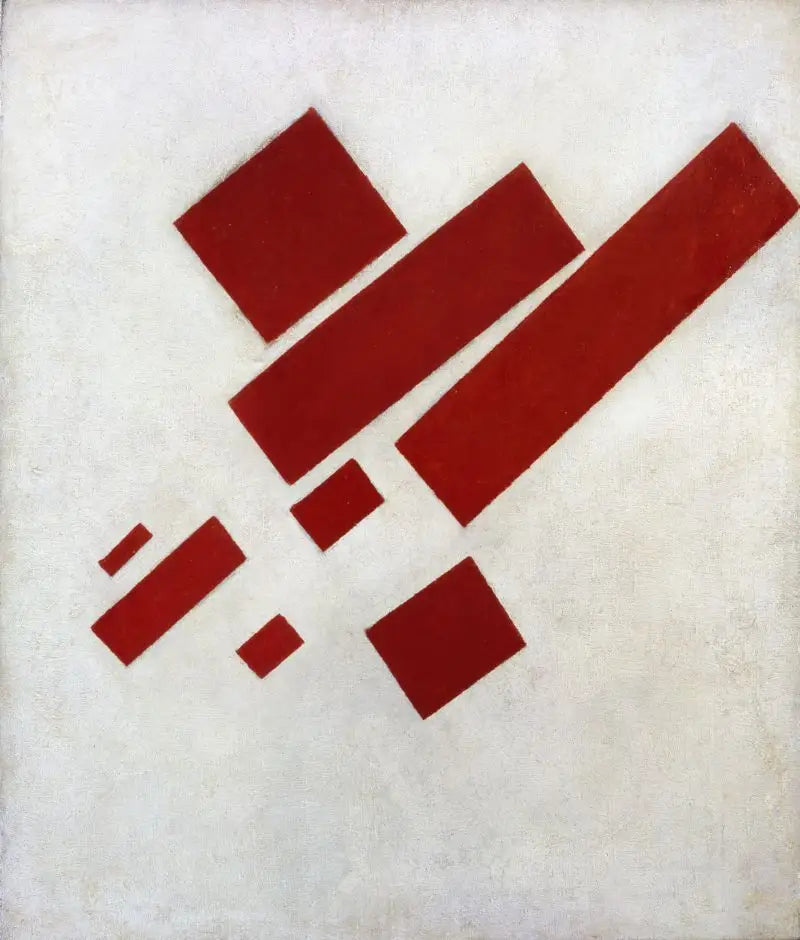 Suprematistinen maalaus: kahdeksan punaista suorakulmiota - Kazimir Malevich