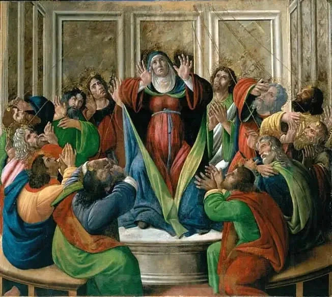 Pyhän Hengen laskeutuminen, noin 1495-1505 - Botticelli ja työpaja