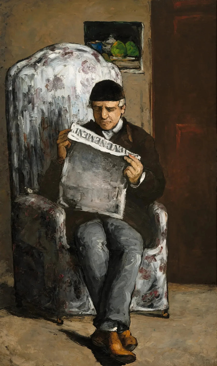 Taiteilijan isä lukemassa uutista - Paul Cézanne