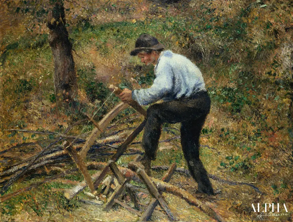 Père Melonbeim des scies à bois - Camille Pissarro - Reproductions de tableaux et peintures haut de gamme