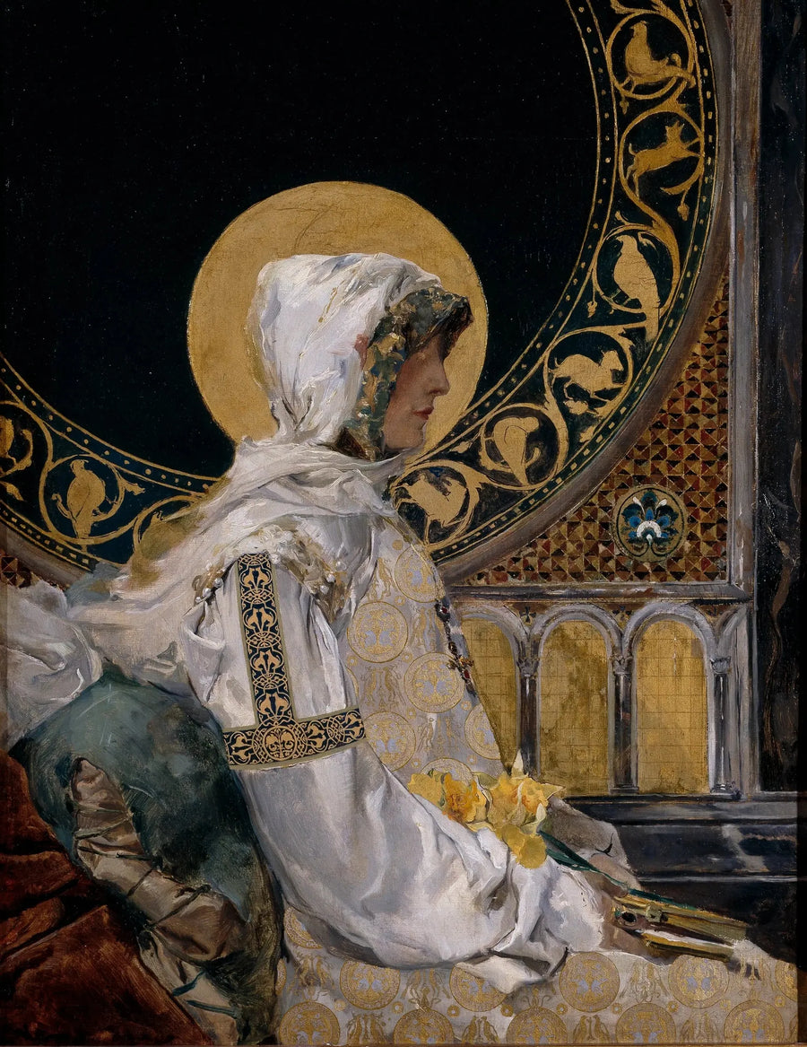 Joulupukki rukouksessa - Joaquín Sorolla