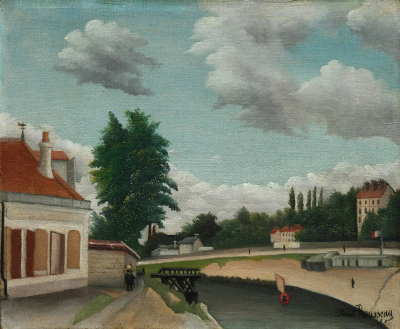 Pariisin esikaupunki - Henri Rousseau