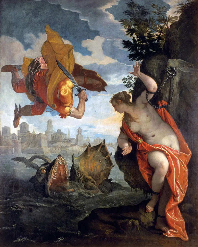 Perseus vapauttaa Andromedan - Paul Véronèse