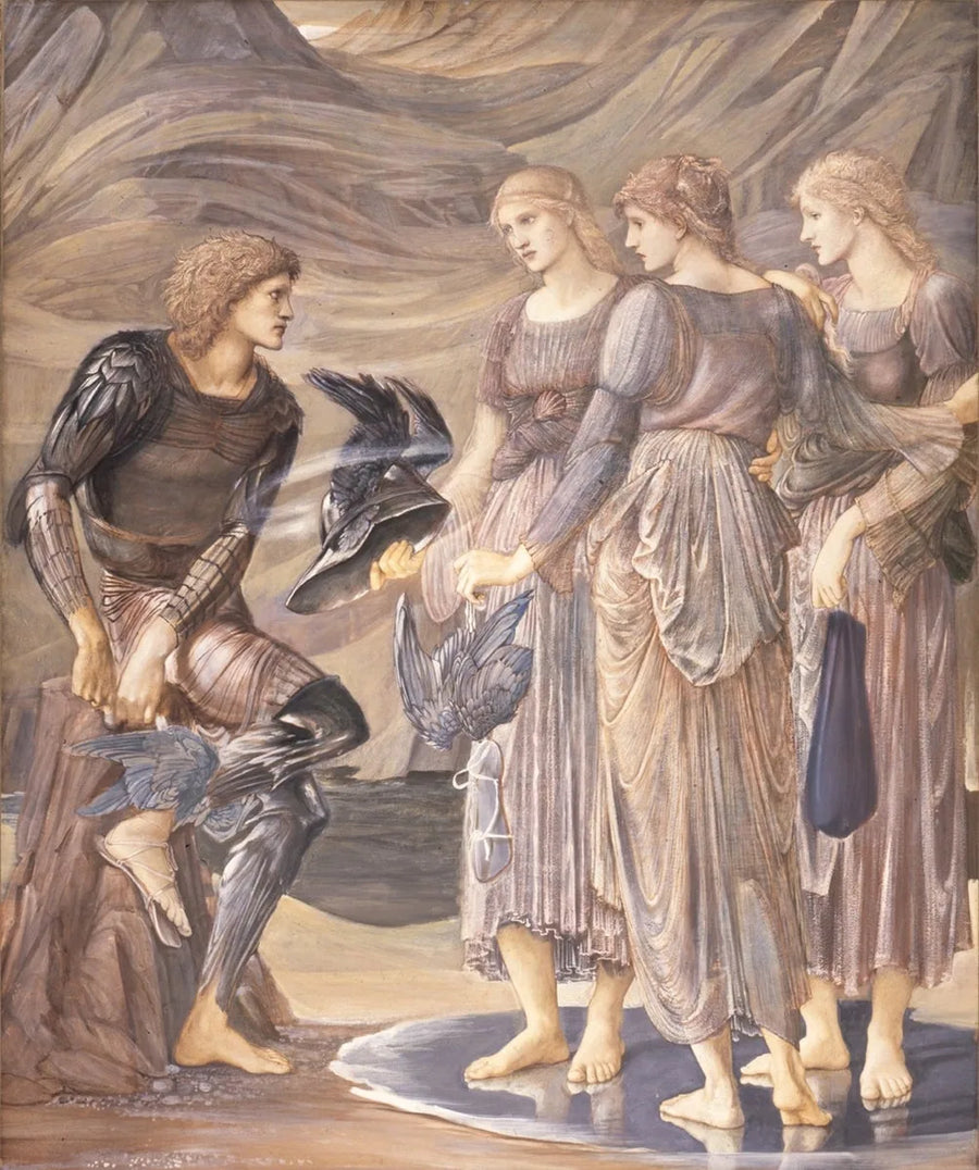 Perseus ja meren neidot (Perseuksen varustelu) - Edward Burne-Jones