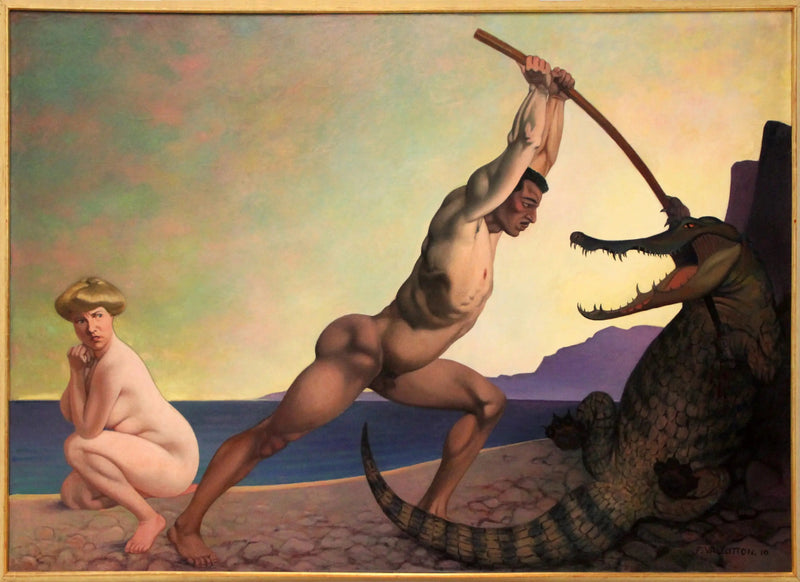 Perseus surmaamassa lohikäärmettä - Félix Vallotton