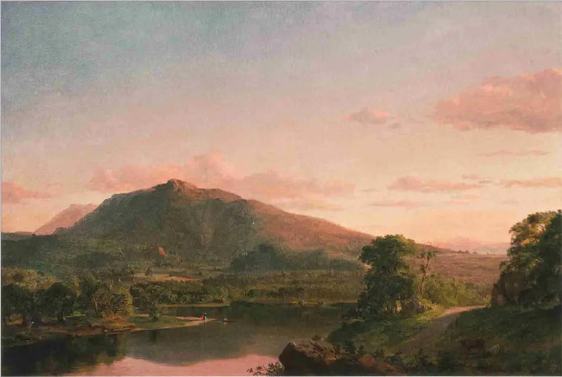 Hahmoja Uuden-Englannin maisemassa - Frederic Edwin Church
