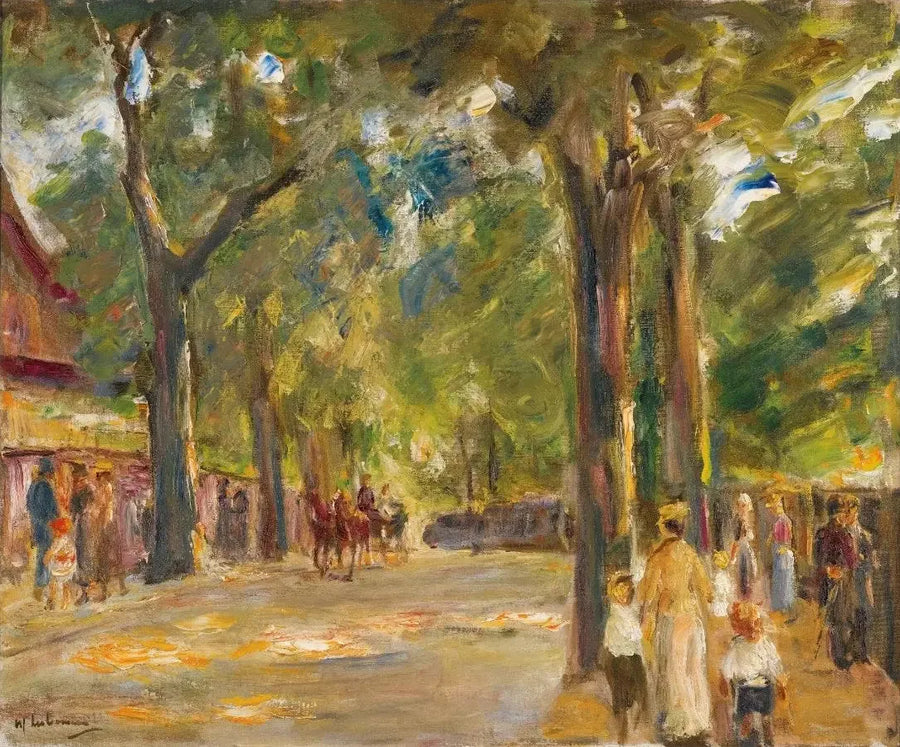 Hahmot suurella Seestrassella Wannsee-alueella - Max Liebermann
