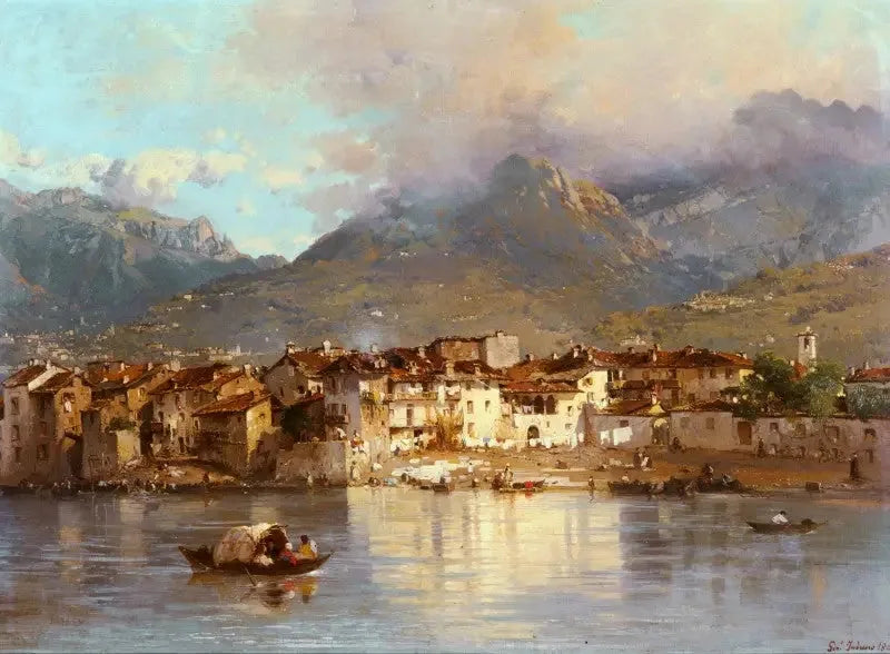 Pescarenico, Lecco-alue - Gerolamo Induno