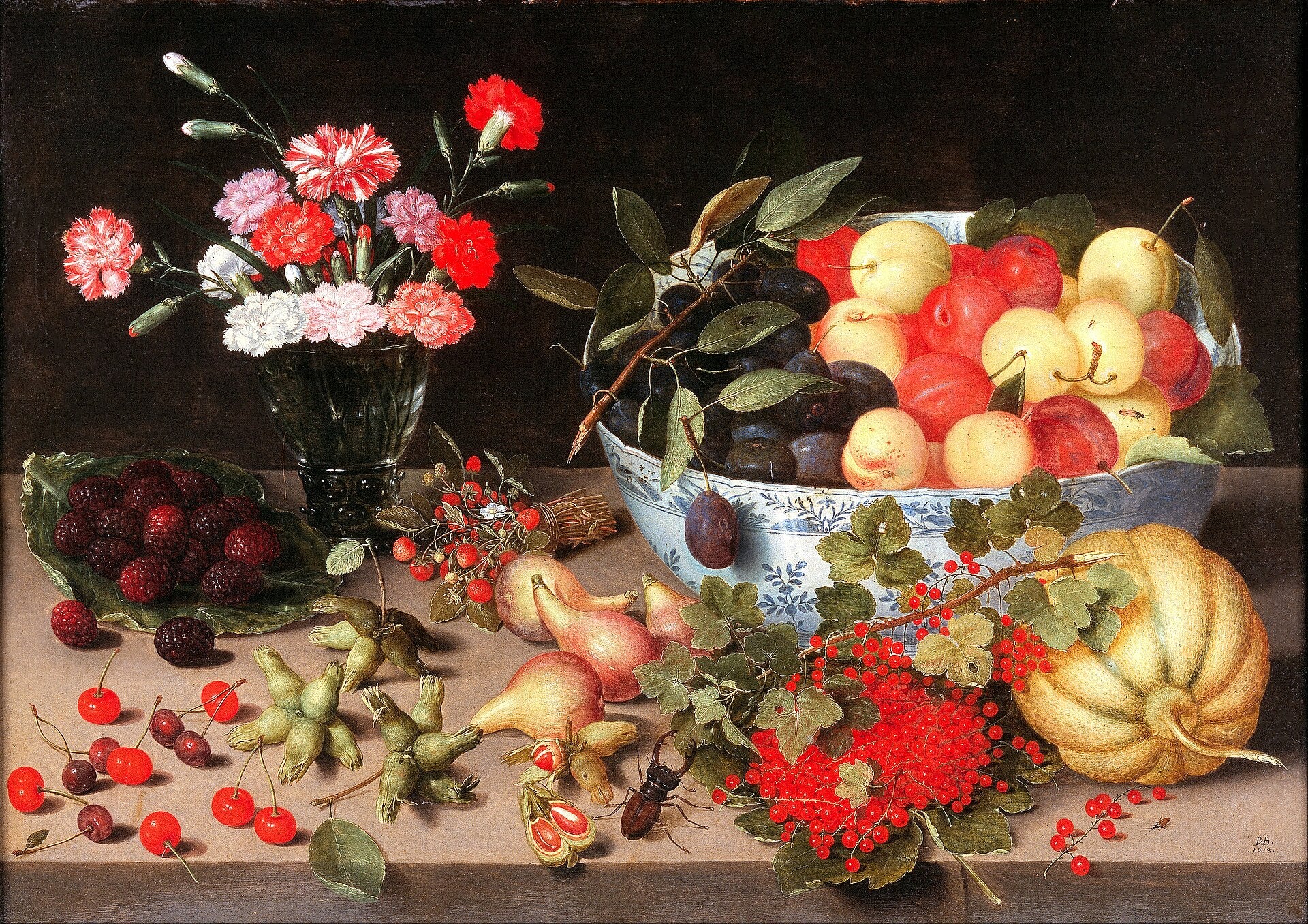 Nature morte avec fruits et fleurs - Peter Binoit