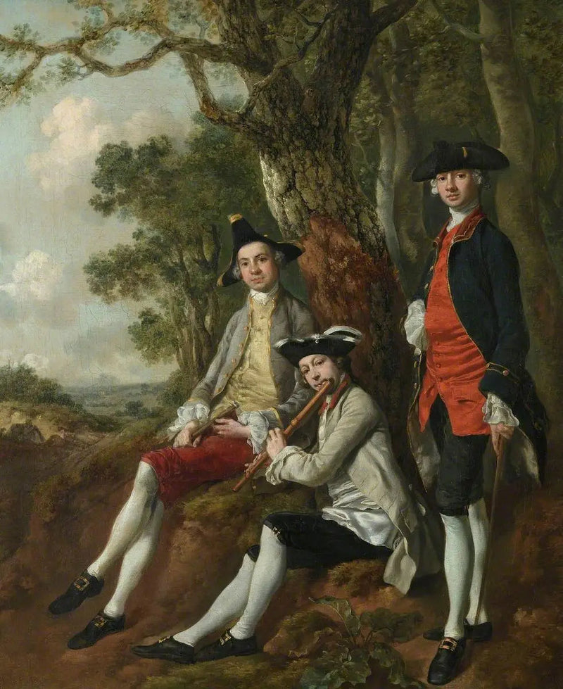 Peter Darnell Muilman, Charles Crokatt ja William Keable maisemassa - Thomas Gainsborough
