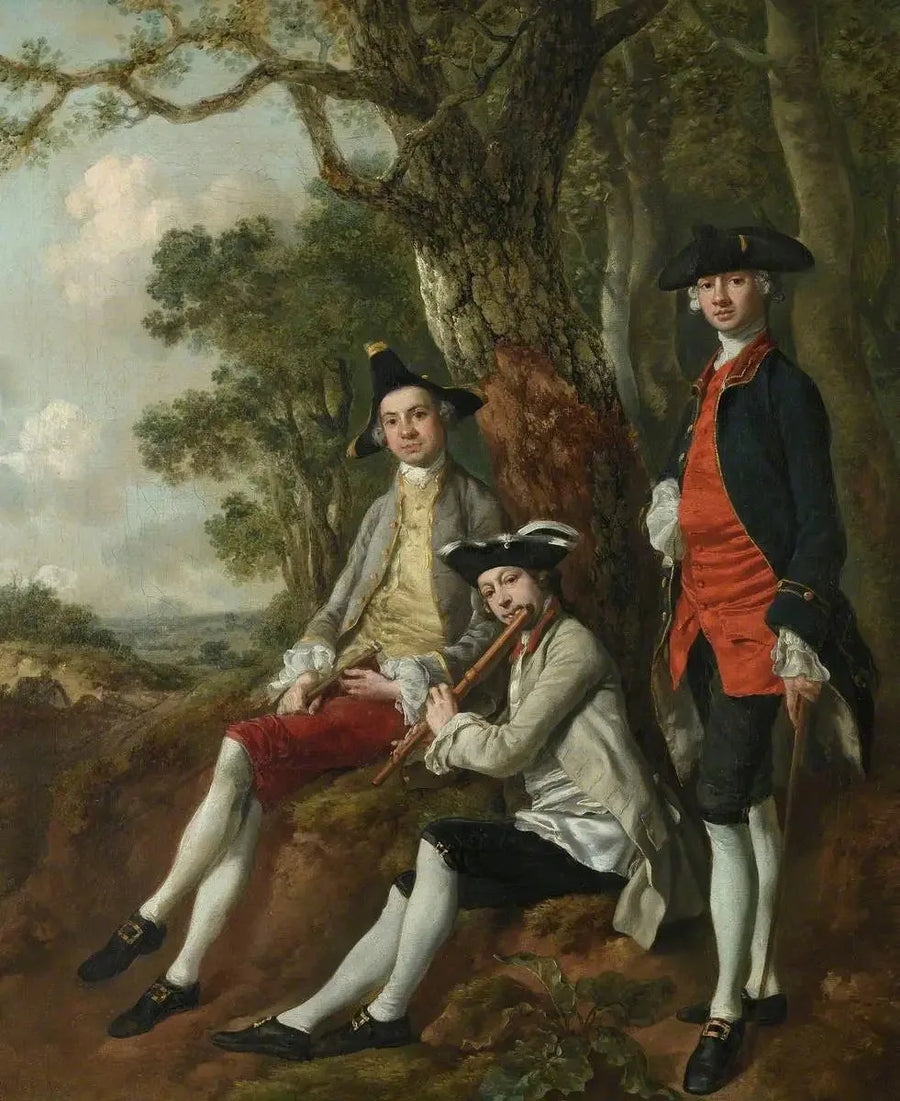 Peter Darnell Muilman, Charles Crokatt ja William Keable maisemassa - Thomas Gainsborough