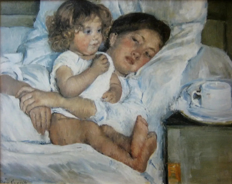 Aamiainen sängyssä - Mary Cassatt