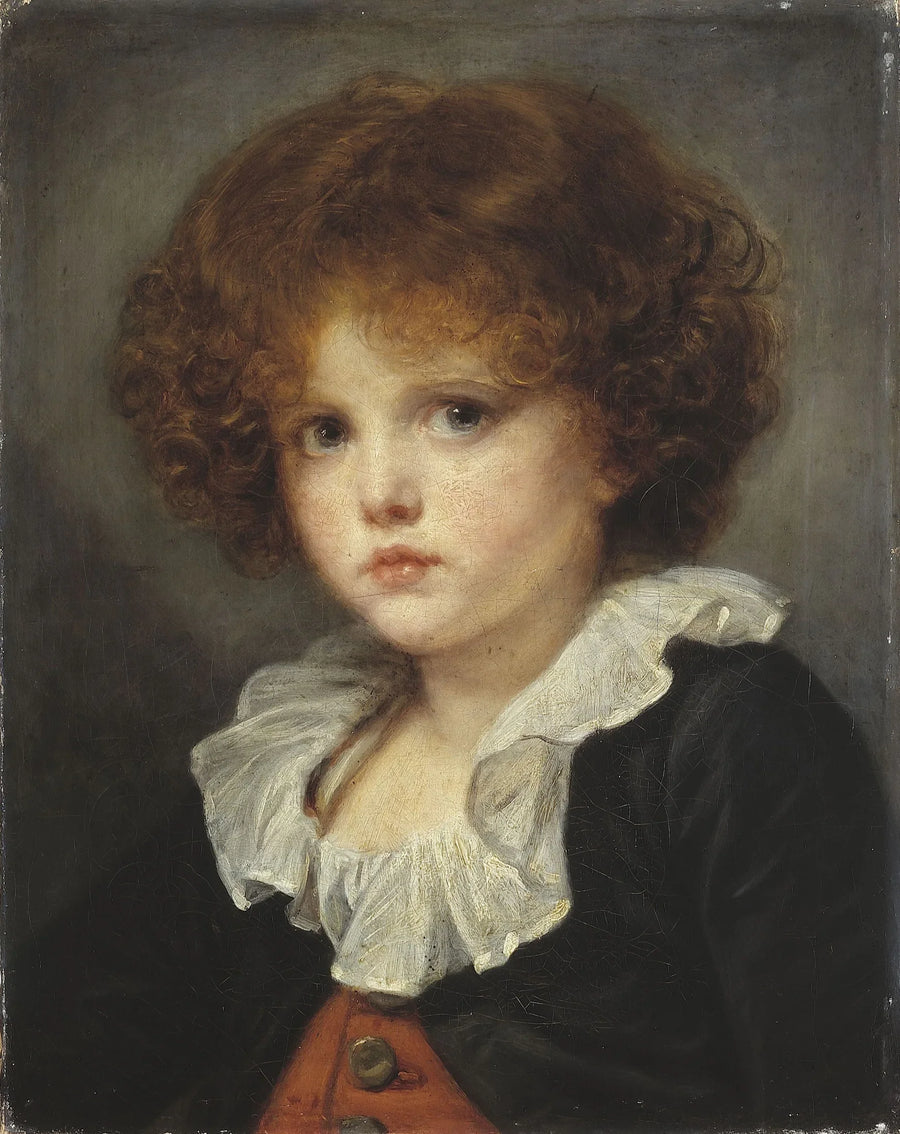 Pieni poika punaisessa liivissä - Jean-Baptiste Greuze