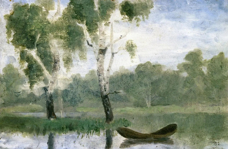 Pieni järvi veneellä - Edvard Munch