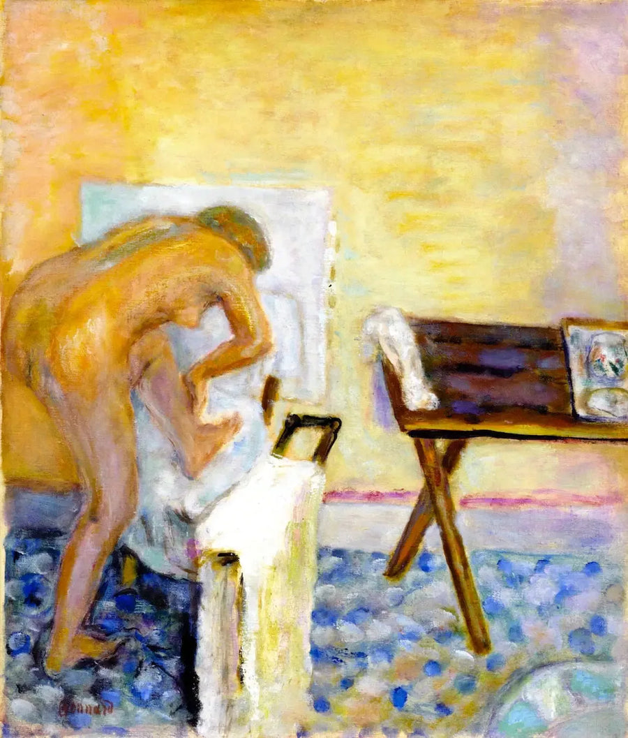 Pieni eteenpäin kumartava alaston - Pierre Bonnard