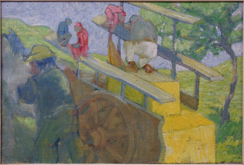 Pieni apina vaunussa - Franz Marc