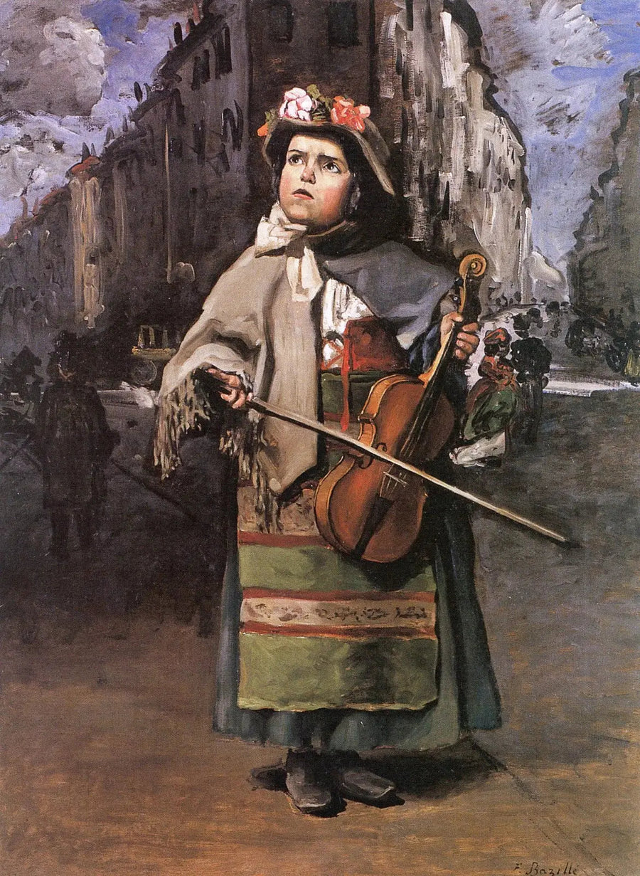 Pieni italialainen katulaulaja - Frédéric Bazille
