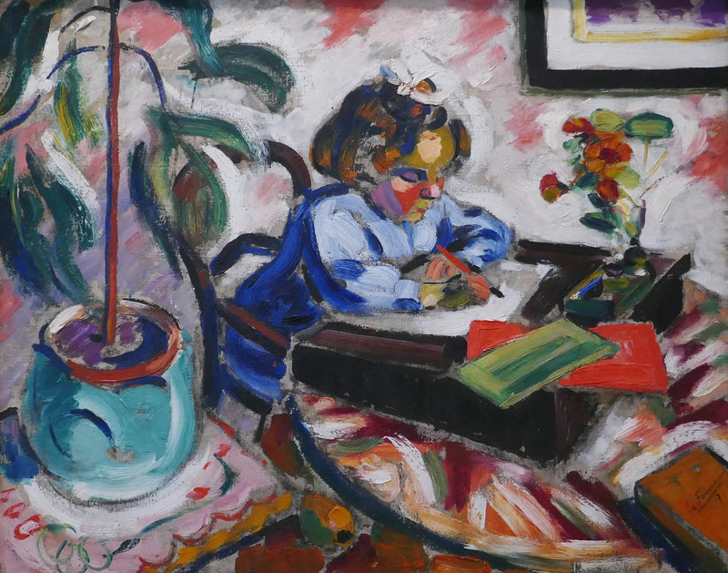 Pieni koulutyttö - Henri Le Fauconnier