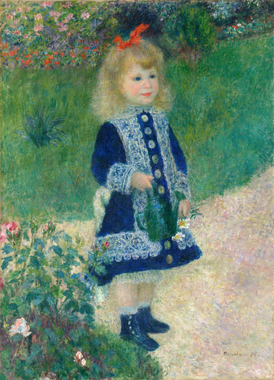 Pieni tyttö kastelukannun kanssa - Pierre-Auguste Renoir