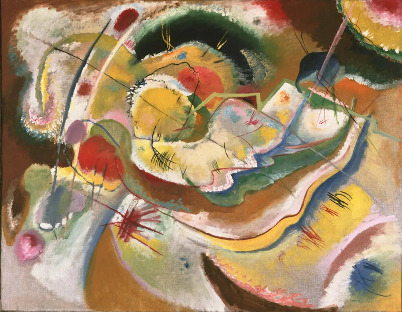 Pieni keltainen maalaus (improvisaatio) - Vassily Kandinsky