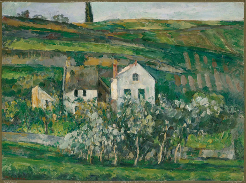 Pieniä taloja Pontoisessa, lähellä Auvers-sur-Oisea - Paul Cézanne