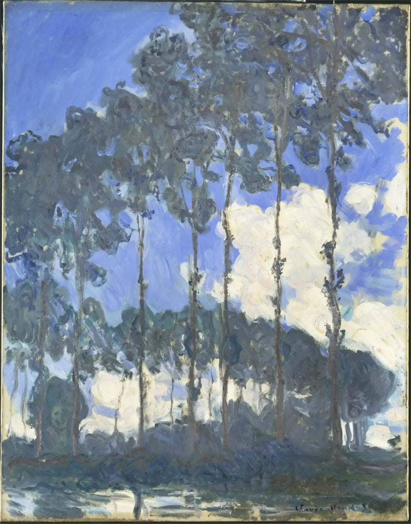 Haapoja Epte-joen rannalla - Claude Monet