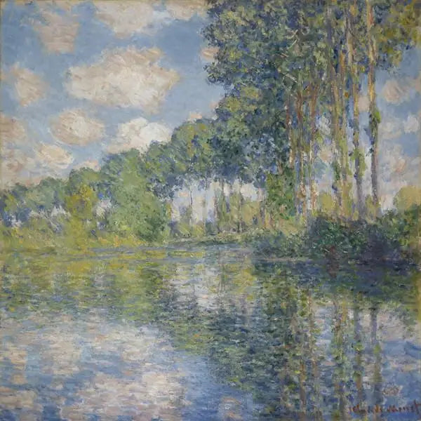 Haapoja Epte-joen rannalla - Claude Monet