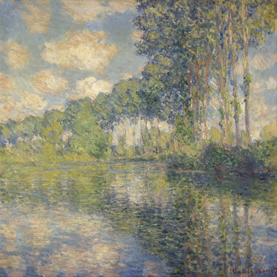 Haapoja Epte-joen rannalla - Claude Monet