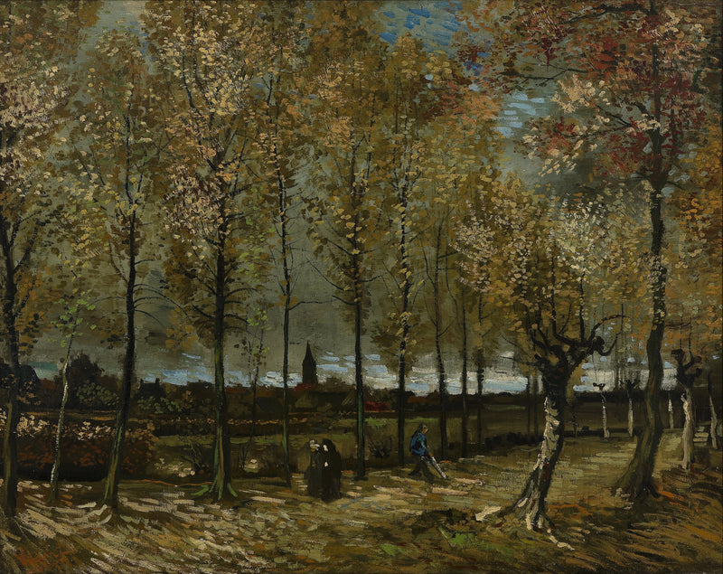 Poplarit Nuenenin lähellä - Vincent van Gogh