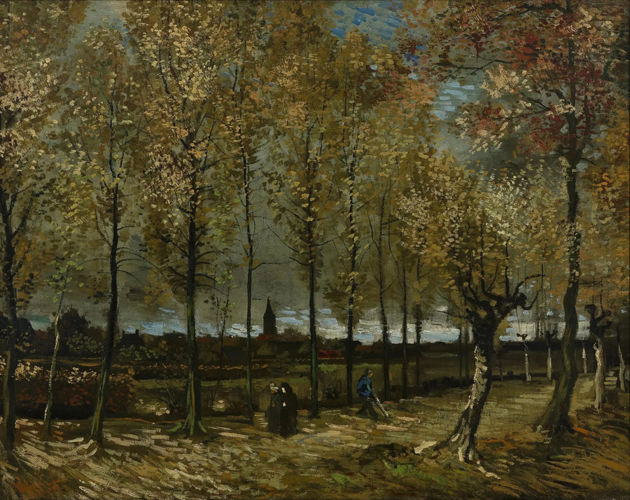 Poplarit Nuenenin lähellä - Vincent van Gogh