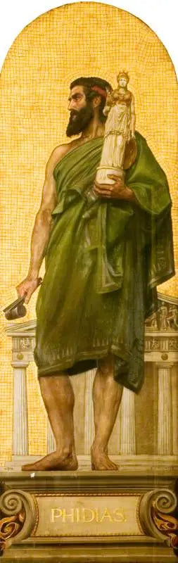 Phidias (noin 480 eaa – noin 430 eaa) (mosaic-suunnittelu Victoria and Albert Museumissa) - Edward Poynter