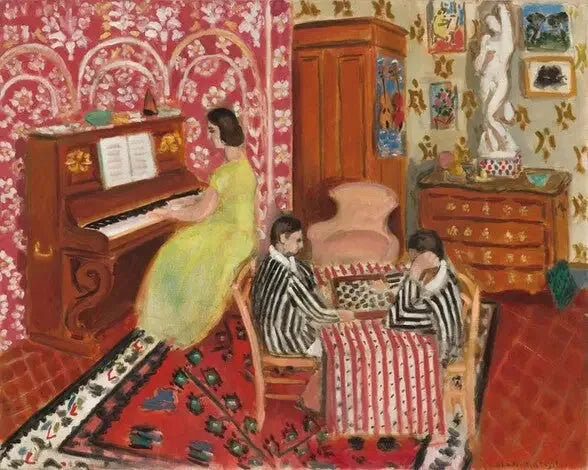 Pianisti ja daamipelaajat - Henri Matisse