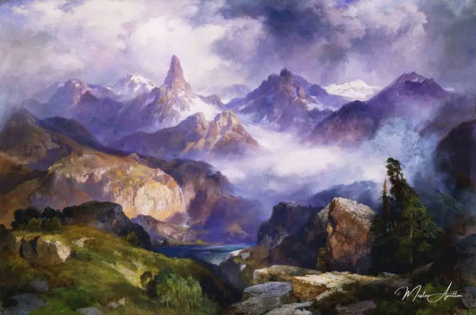 Pic de l'indice, parc national de Yellowstone - Thomas Moran - Reproductions de tableaux et peintures haut de gamme