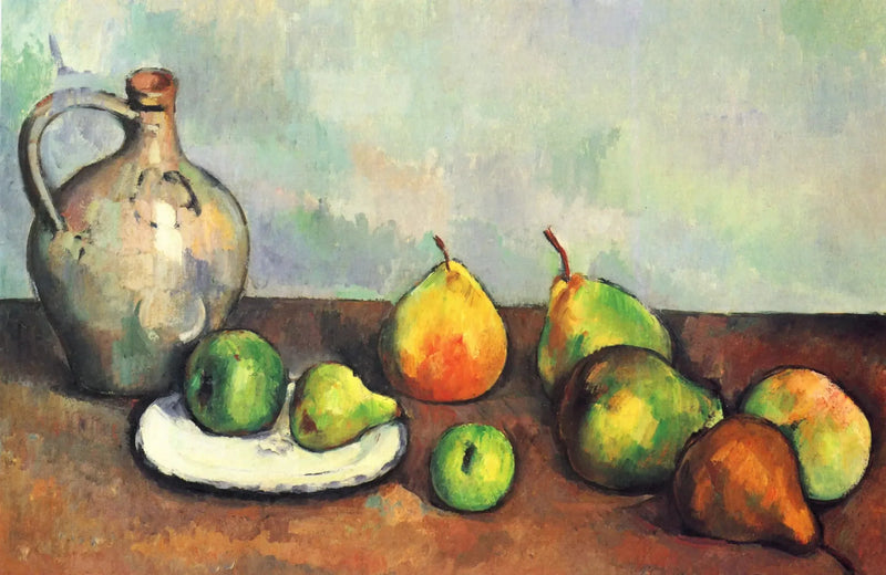 Kannun ja hedelmien asetelma - Paul Cézanne