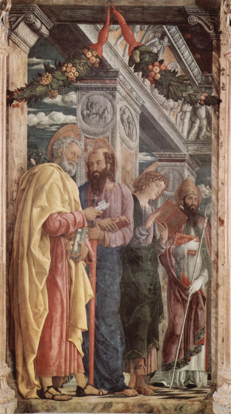 Pierre, Paul ja Johannes Apostoli ja Pyhä Zenon - Andrea Mantegna