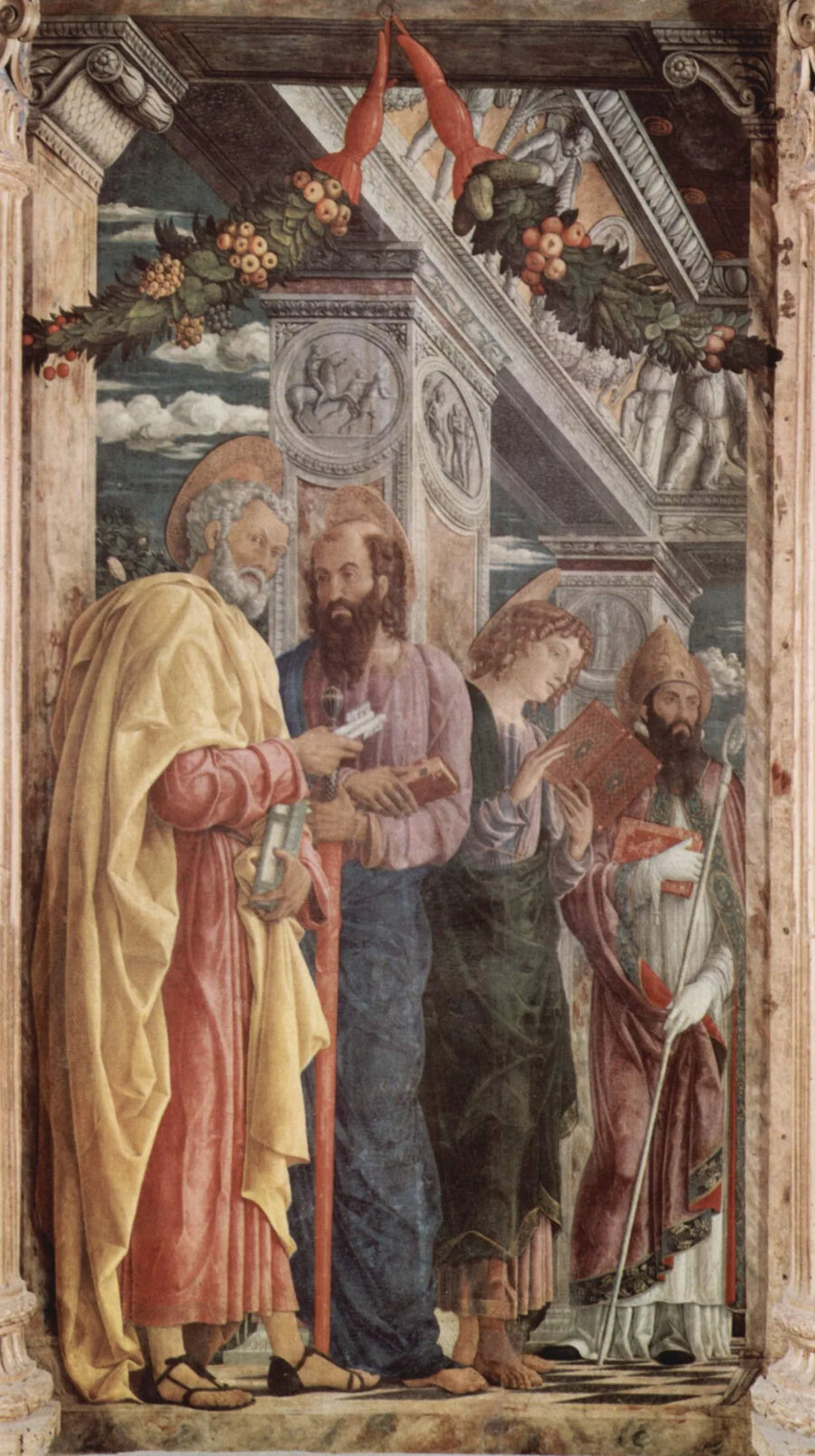 Pierre, Paul ja Johannes Apostoli ja Pyhä Zenon - Andrea Mantegna