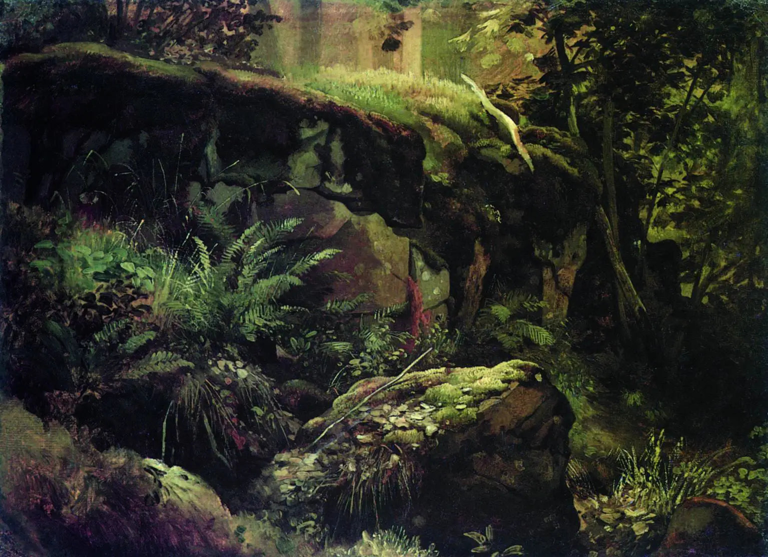 Pierres dans la forêt. Valaam - Ivan Chichkine - Alpha Reproduction