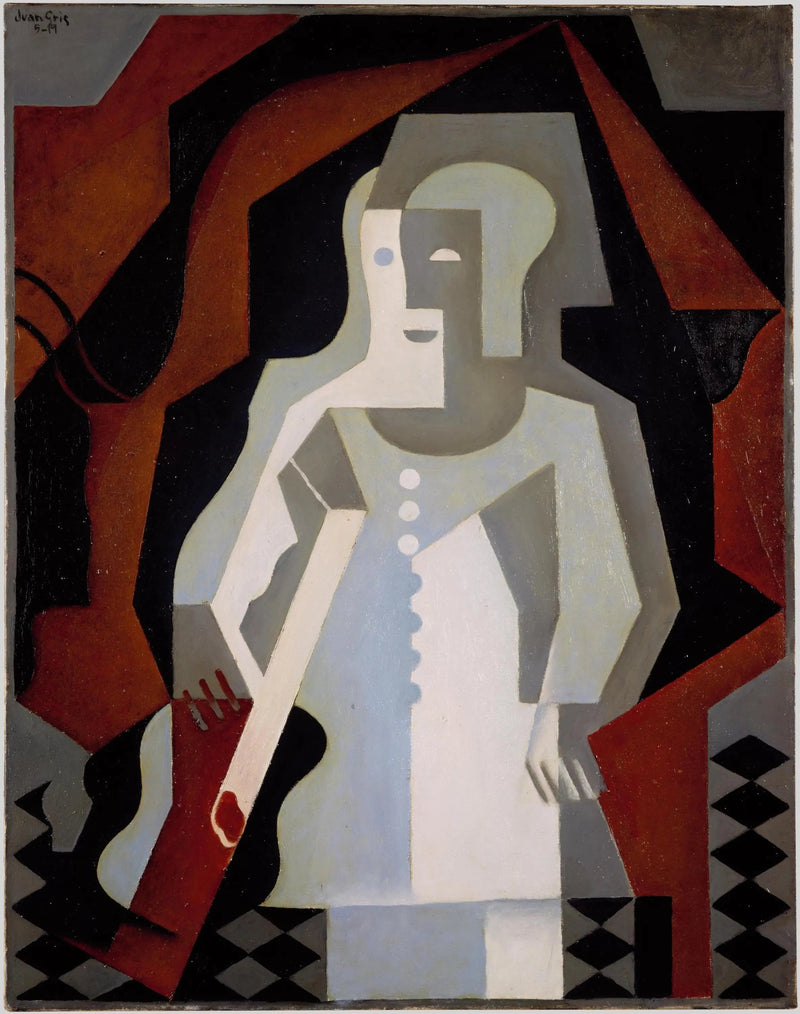 Pierrot kitaralla - Juan Gris