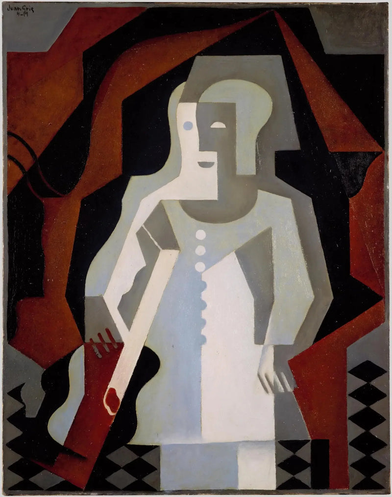 Pierrot kitaralla - Juan Gris