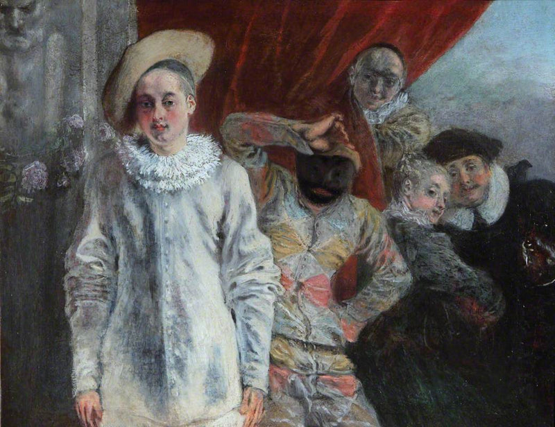 Pierrot, Harlekiini ja Scapin - Antoine Watteau