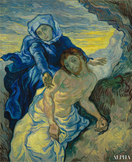 Pieta (d'après Delacroix) - Van Gogh - Reproductions de tableaux et peintures haut de gamme