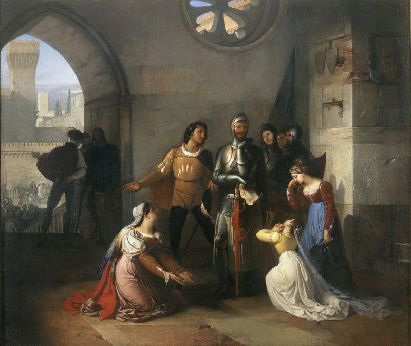 Pietro Rossi vankina Scaligerien - Francesco Hayez
