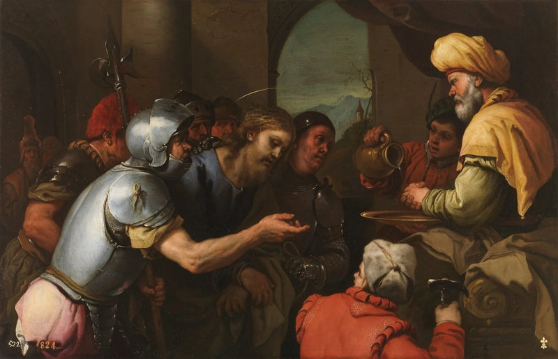 Pilate pesee kätensä - Luca Giordano