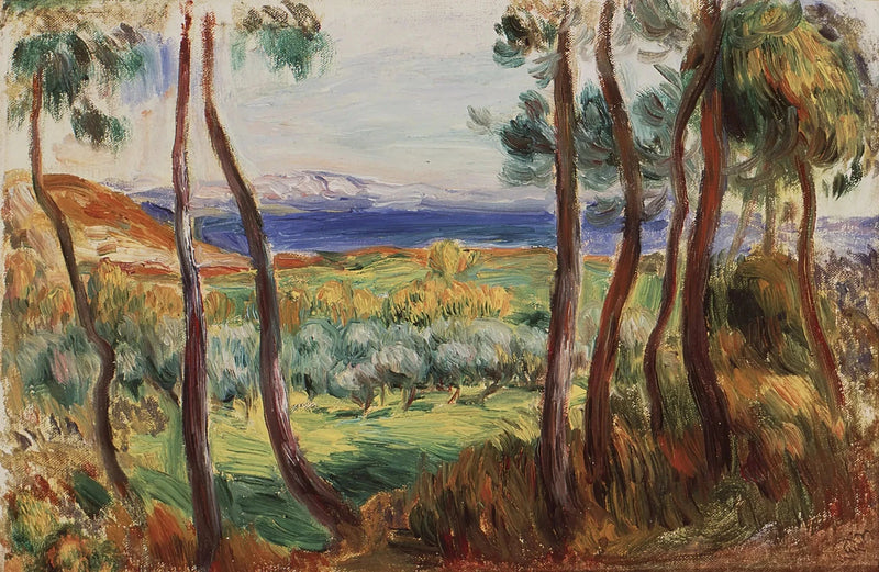 Pins Cagnesin ympärillä - Pierre-Auguste Renoir