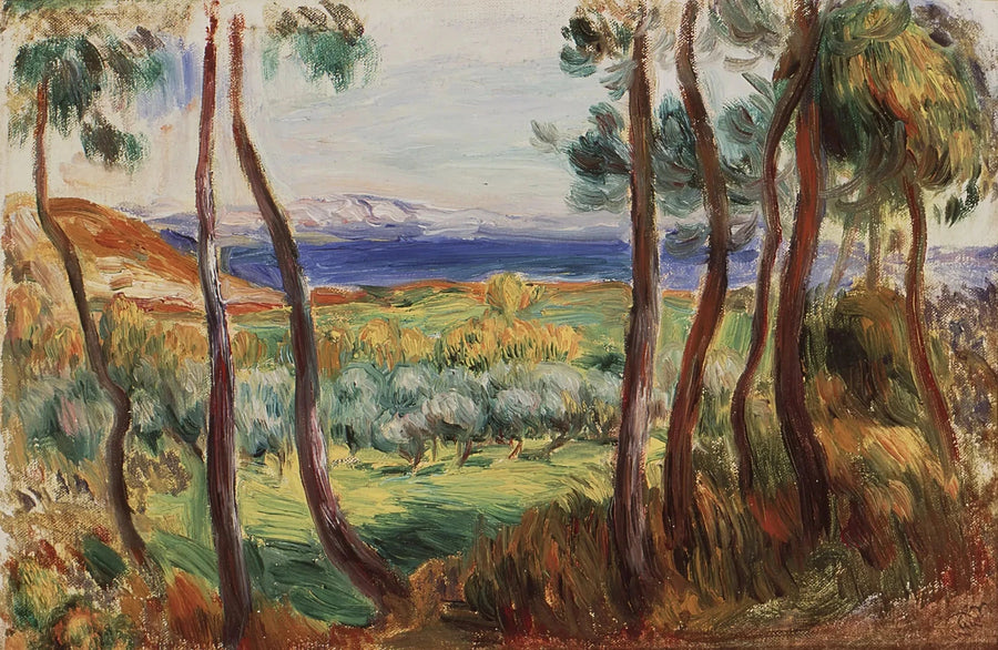 Pins Cagnesin ympärillä - Pierre-Auguste Renoir